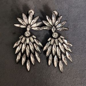Amrita Singh Clip on Crystal Chandelier Earrings